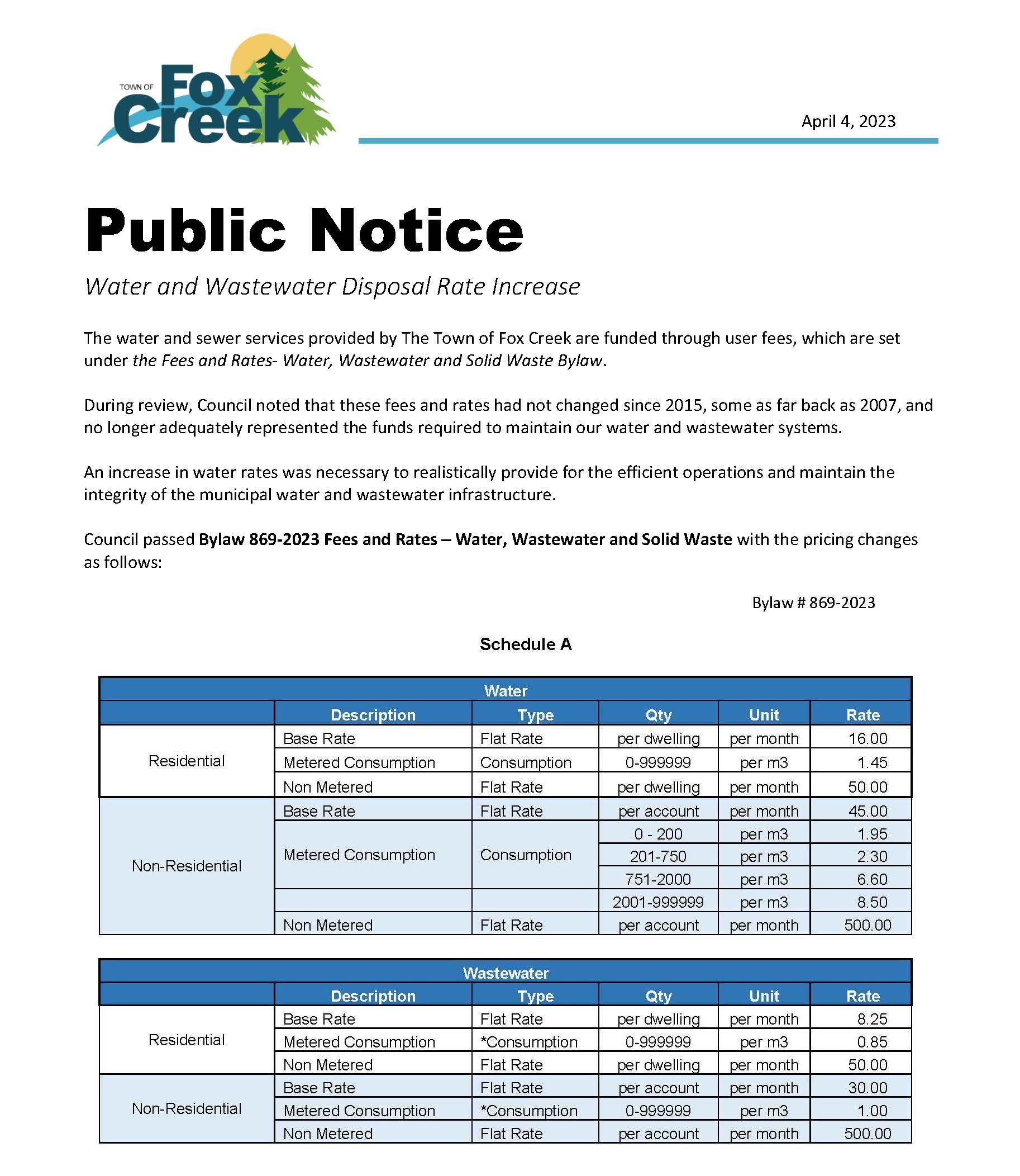 Public Notice Water Rate Increase Apr 4 Page 1 E1680656162720 